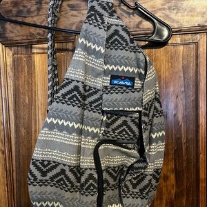 KAVU Gray Patterned Sling Bag